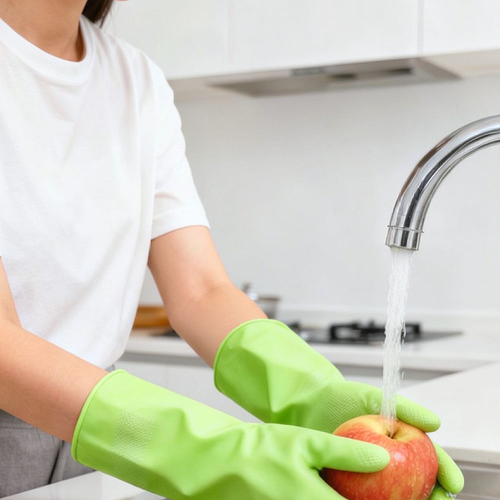 Прочные нитриловые кухонные пе – обзор и цена Dish Glove Rubber