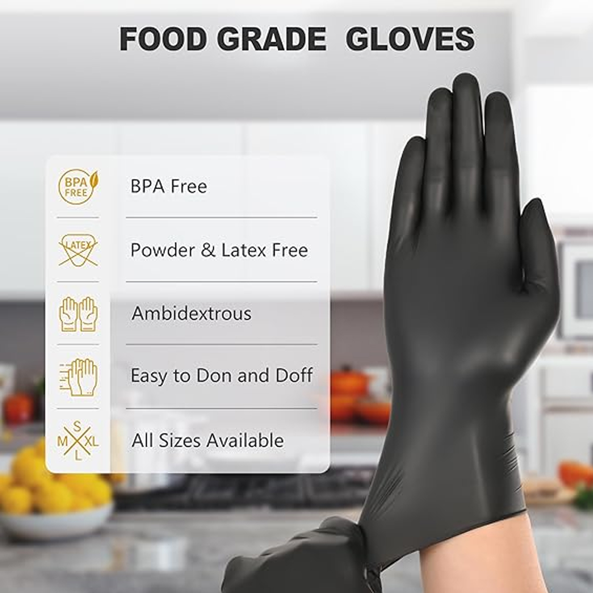 Прочные черные одноразовые нит – обзор и цена Latex Disposable Glove